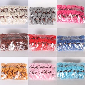 ألعاب أفخم دمية دب محشوة ناعمة ، دمى صغيرة ، هدايا صغيرة ، حقيبة قلادة ، 12 قطعة لكل قطعة أعلى 10 مصنع أعلى مبيعات تيدي بير بالجملة - No7