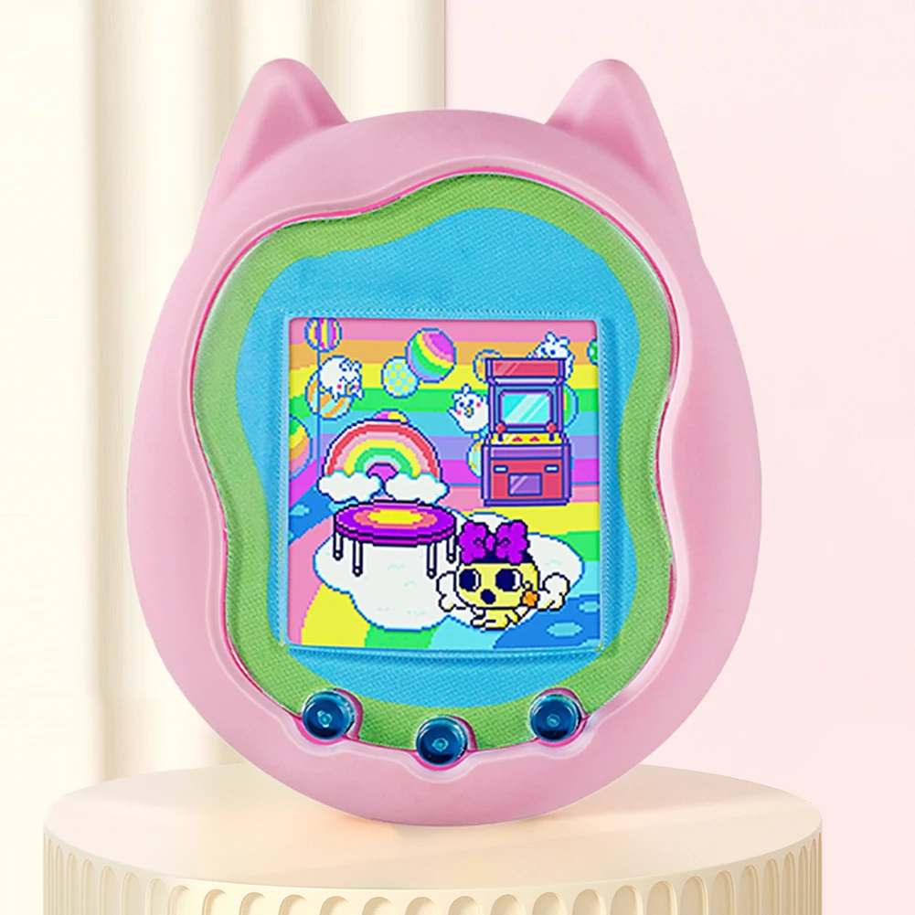 Silicone Cover Case Screen Protector for Virtual Interactive Pet Game Machine Protective Sleeve Shell for Tamagotchi Uni
