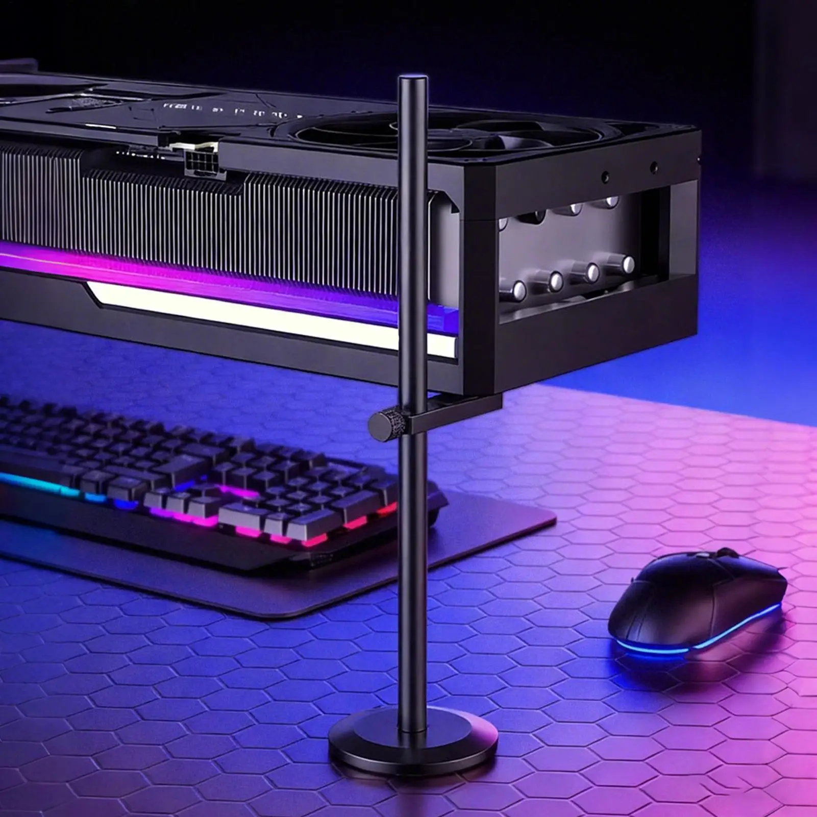GPU Sag Bracket With Jack Magnetic Adjustable Non-slip Universal Bracket GPU Sag Support For Computer Video Setup Desk Room