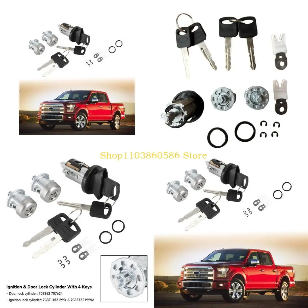 242A LC6177 DL588 597638 707624C C-42-195 Ignition Switch Cylinder Door Lock for F150 F250