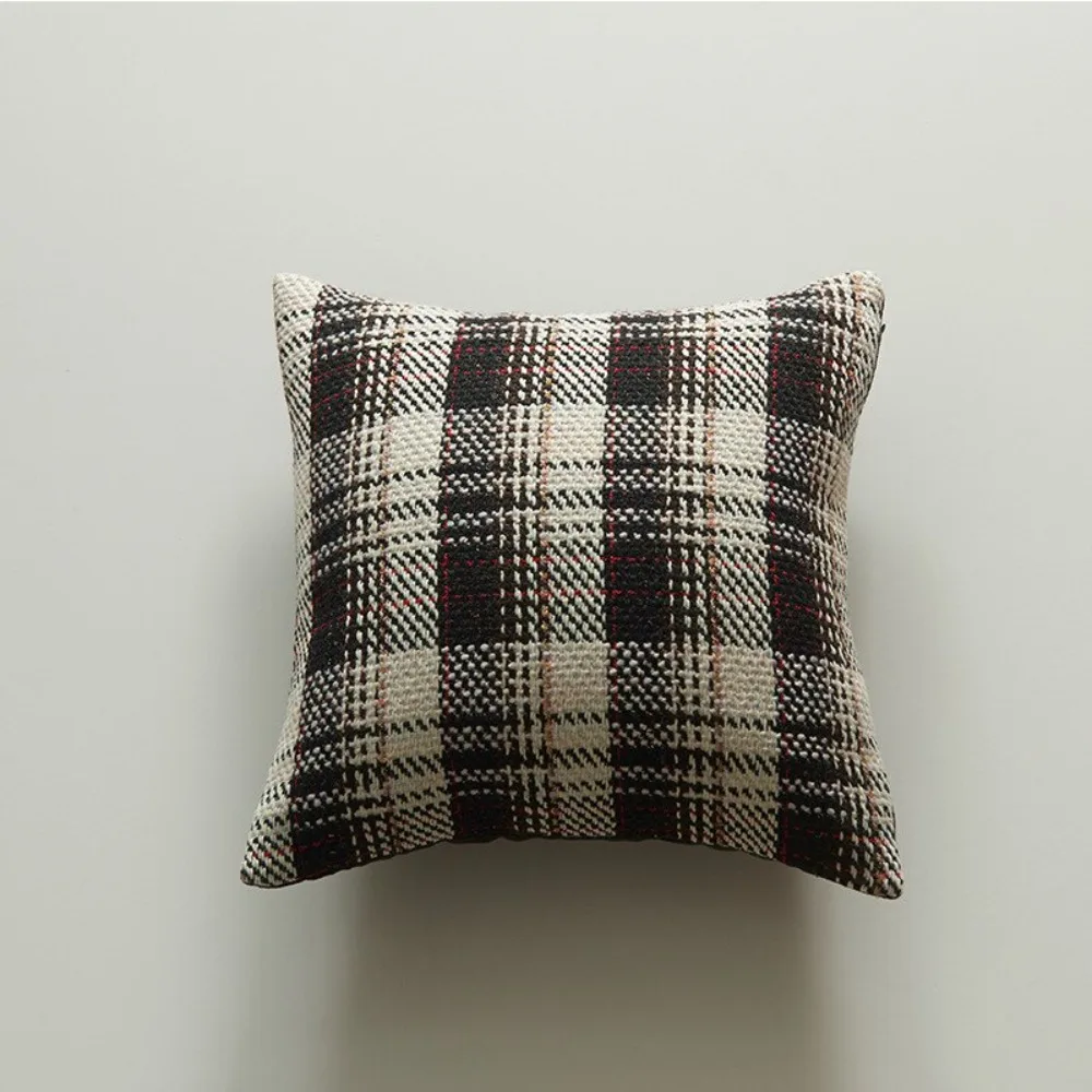 CIFBUY Luxury Hand-Knitted Plaid Plush Cushion Cover 30x50/45x45/50x50cm Decorative Throw Pillow Case for Couch Chairs Bedroom