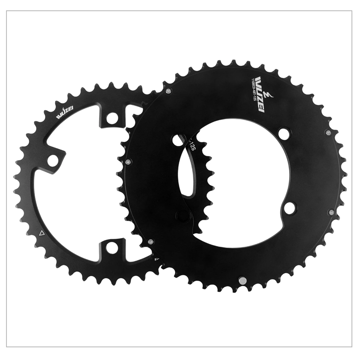 WUZEI 110BCD Rennrad Doppelkettenblatt 2x10/11/12-fach Fahrradkettenblatt 48T/33T 58T/44T Krone für Shimano 105 Ultegra R8000 – Detail 24