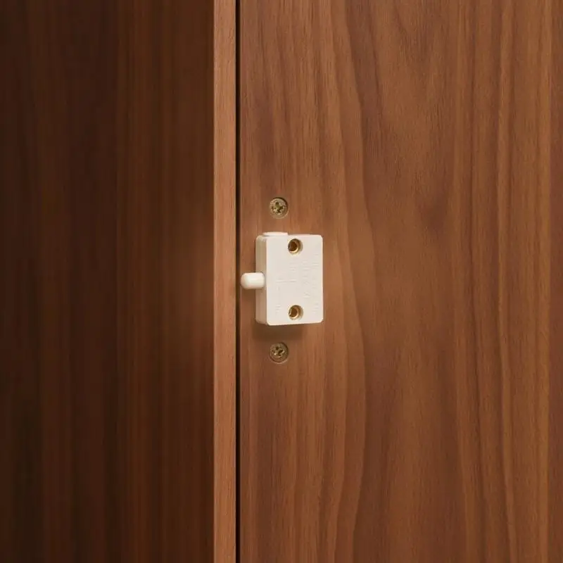 Automatic Reset Cabinet Light Switch Door Control Contact Switch Easy Mount Wardrobe Closet Lamp Trigger for Home Cabinetry