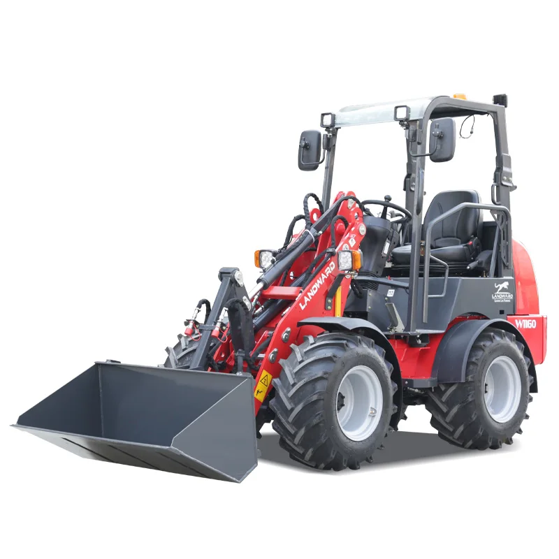 LANDWARD Compact Diesel Loader Wheel Mini Loader Euro 5 EPA Multifunctional Kubota Compact Loader Digger Machinery Customization - Image 2