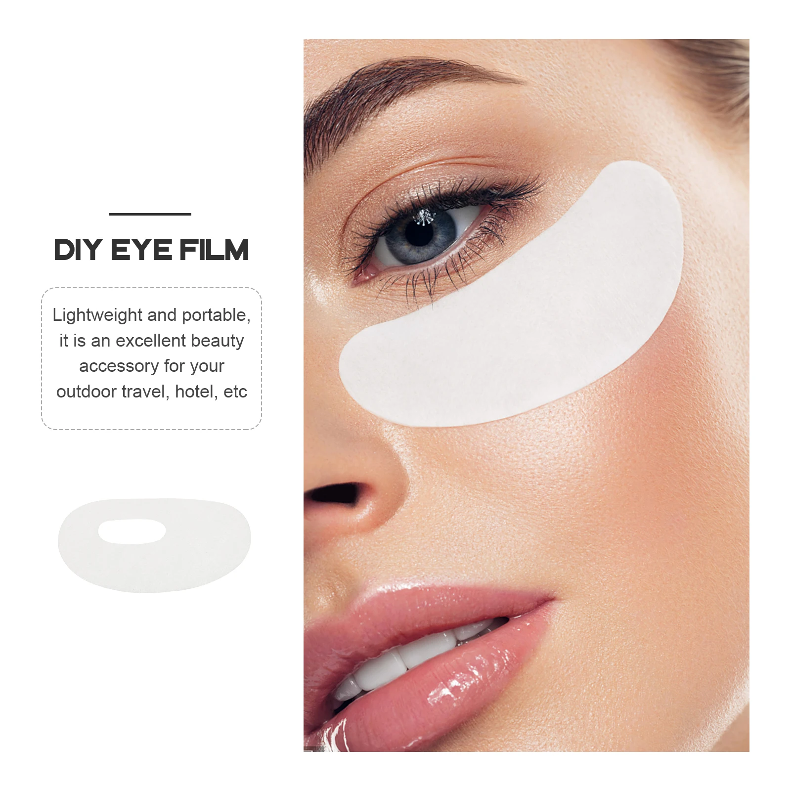 

1000 Pcs Mango Shaped Mask Paper Ultra Thin Disposable Eye Patch Sheet for Hotel Portable Eye Film Lightweight