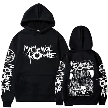 Mijn Chemische Romantiek Rockband Hoodies Black Parade Punk Emo Capuchon Sweatshirts Heren Damesmode Vintage Gothic Hiphop Pullover