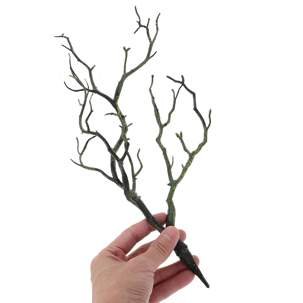 

4 Pcs Artificial Tree Branches Realistic PVC Decorative Green TwigPlant Dried Stems for Home Wedding Party Banquet Fill Vases