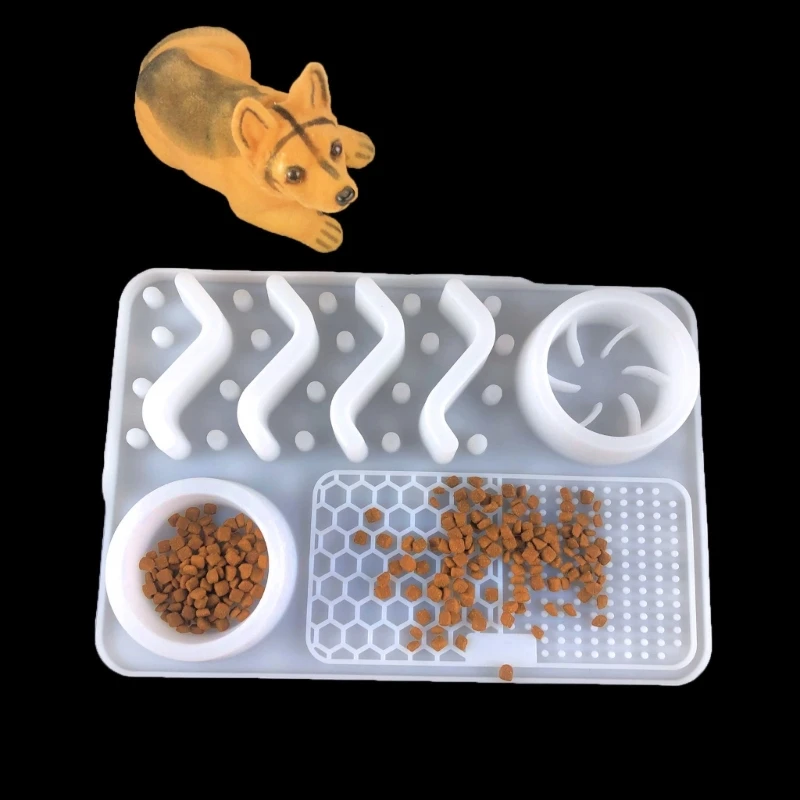 Silicone Pet Licking Pad Dog Lick Pad Slow Feeding Mat Slow Feeder Perfect for Wet Dry Slow Down Drop shipping