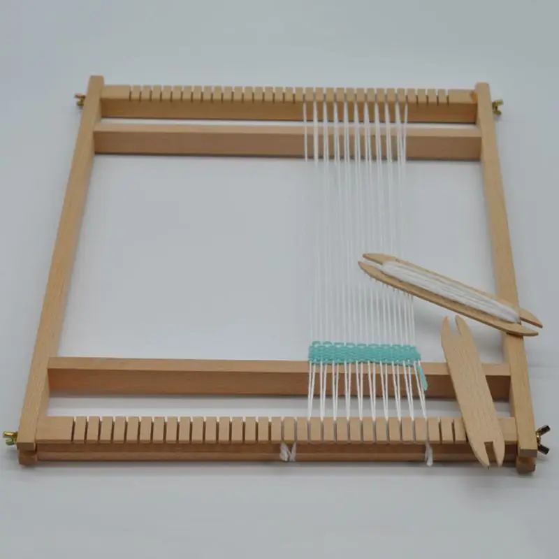 Beech Wood Weaving Shuttle Loom Knitting Tool Sweater Scarf Tapestry Coil Stick DIY Crafts 87HA