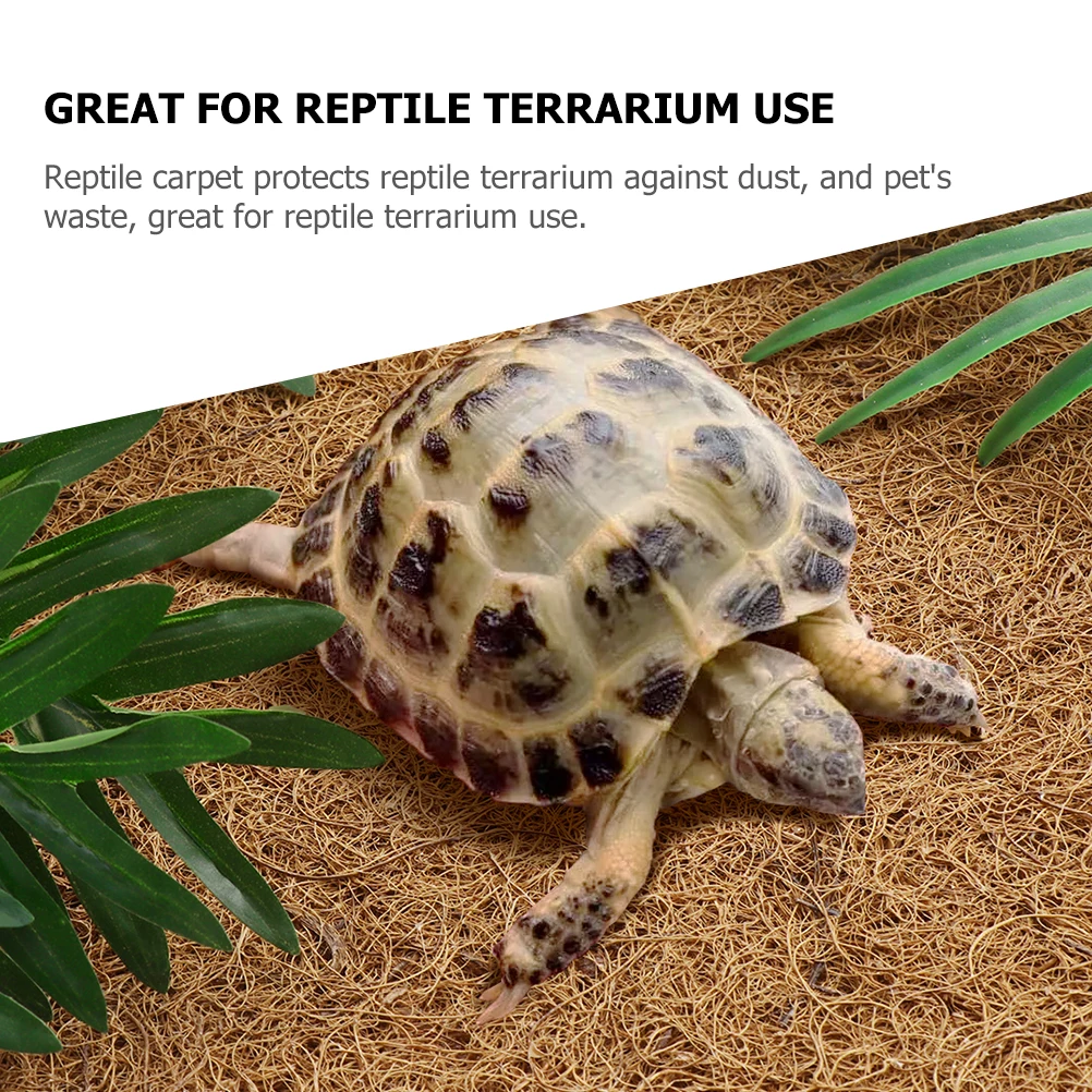 Tortoise Bedding Insulation Mat Material Coconut Fiber for Lizards Substrate Reptile Heat Pad