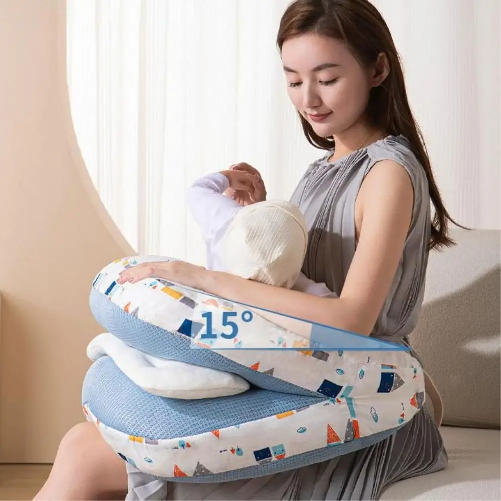 Maternity Pillow For Pregnant Women Detachable Newborn Baby Anti Spit Milk Sleep Cushion Pad Infant Nursing Breastfeeding Pillow