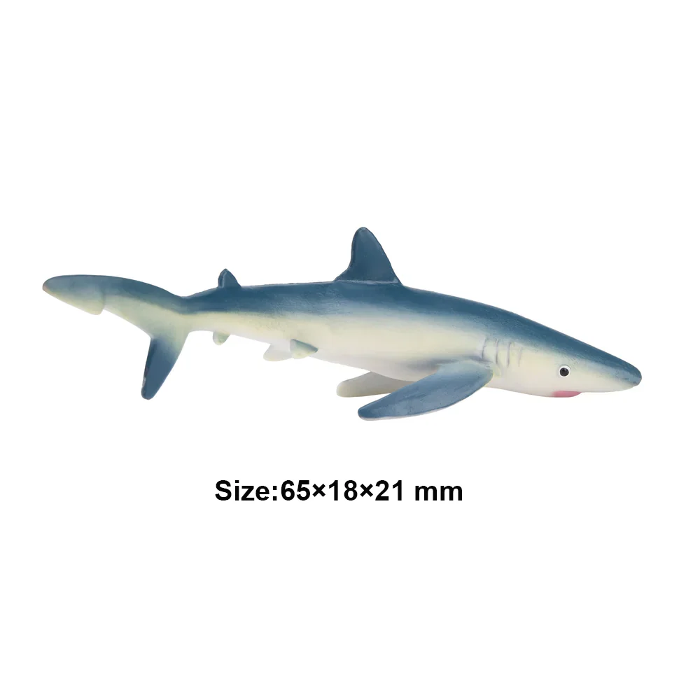 Toymany Simulation Blue Shark Ozean Tier Modell Spielzeug Mini Figuren Puppen Action Figuren Spielzeug Kinder Geschenk Kuchen Dekoration