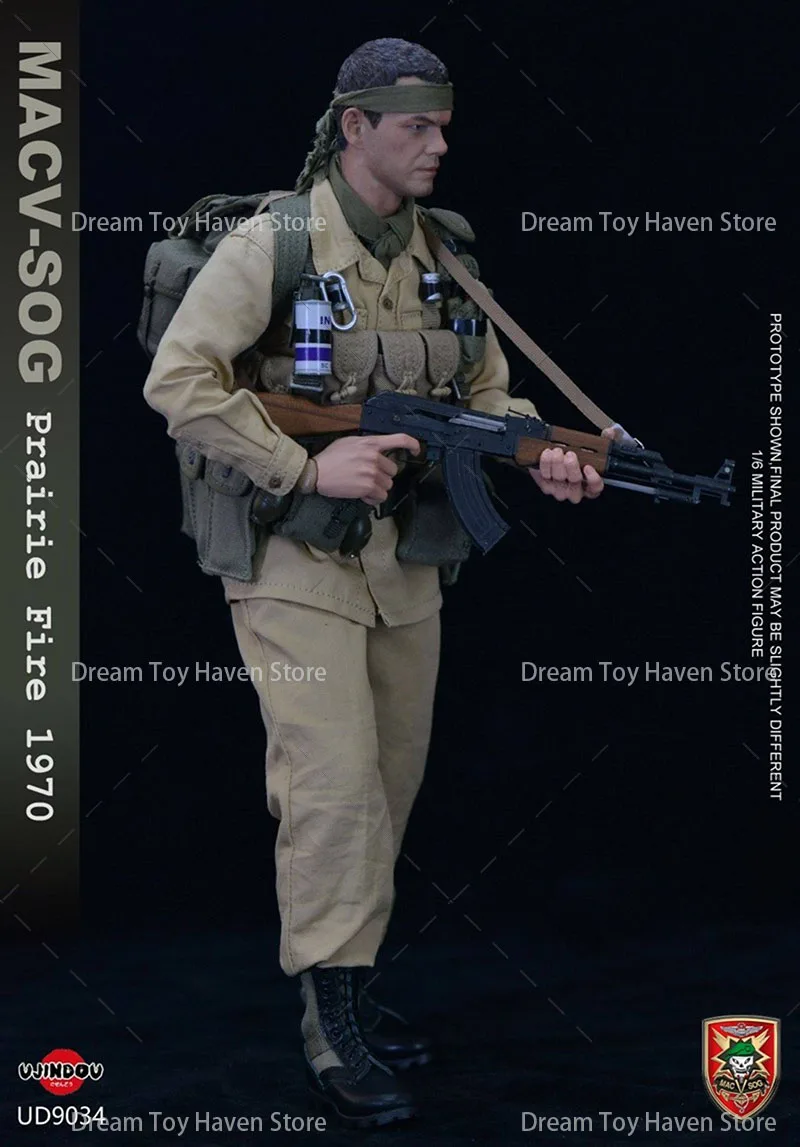 UD9034 1/6 스케일 남성 군인 MACV-SOG 프레리 파이어 1970 베트남 전쟁 미국 군사 12인치 액션 피규어 인형 모델 장난감 선물