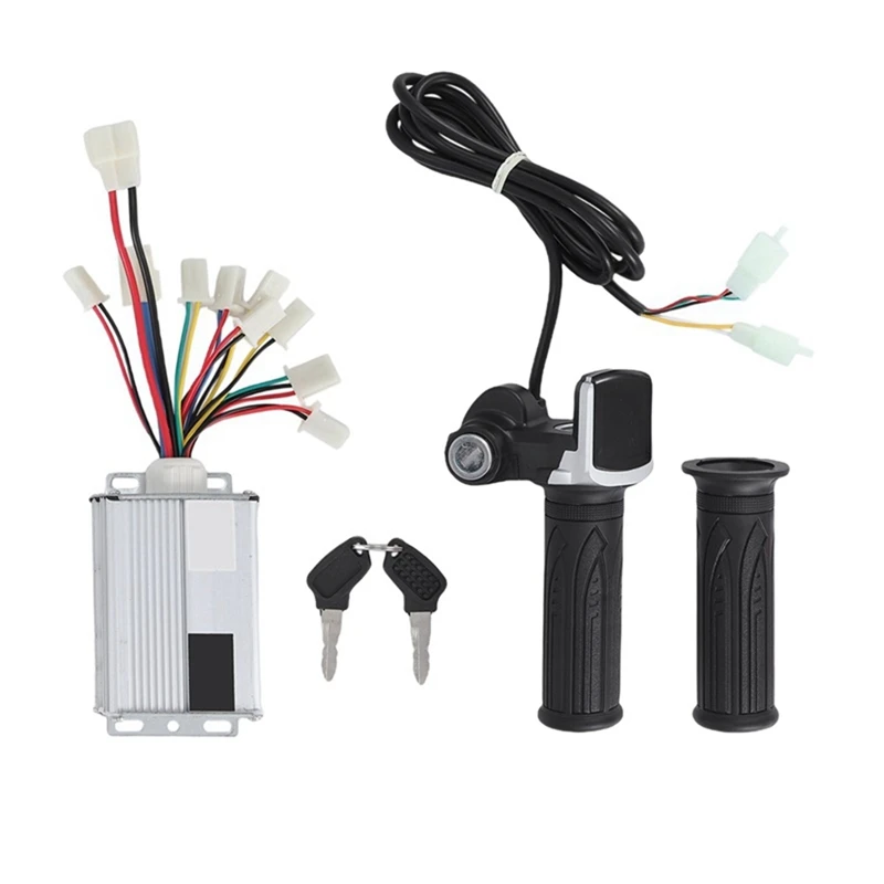 

36V 1000W Electric Scooter Brushed Controller Motor+Throttle Twist Grip Kit Accessories For Electric Scooter Bicycle E-Bike