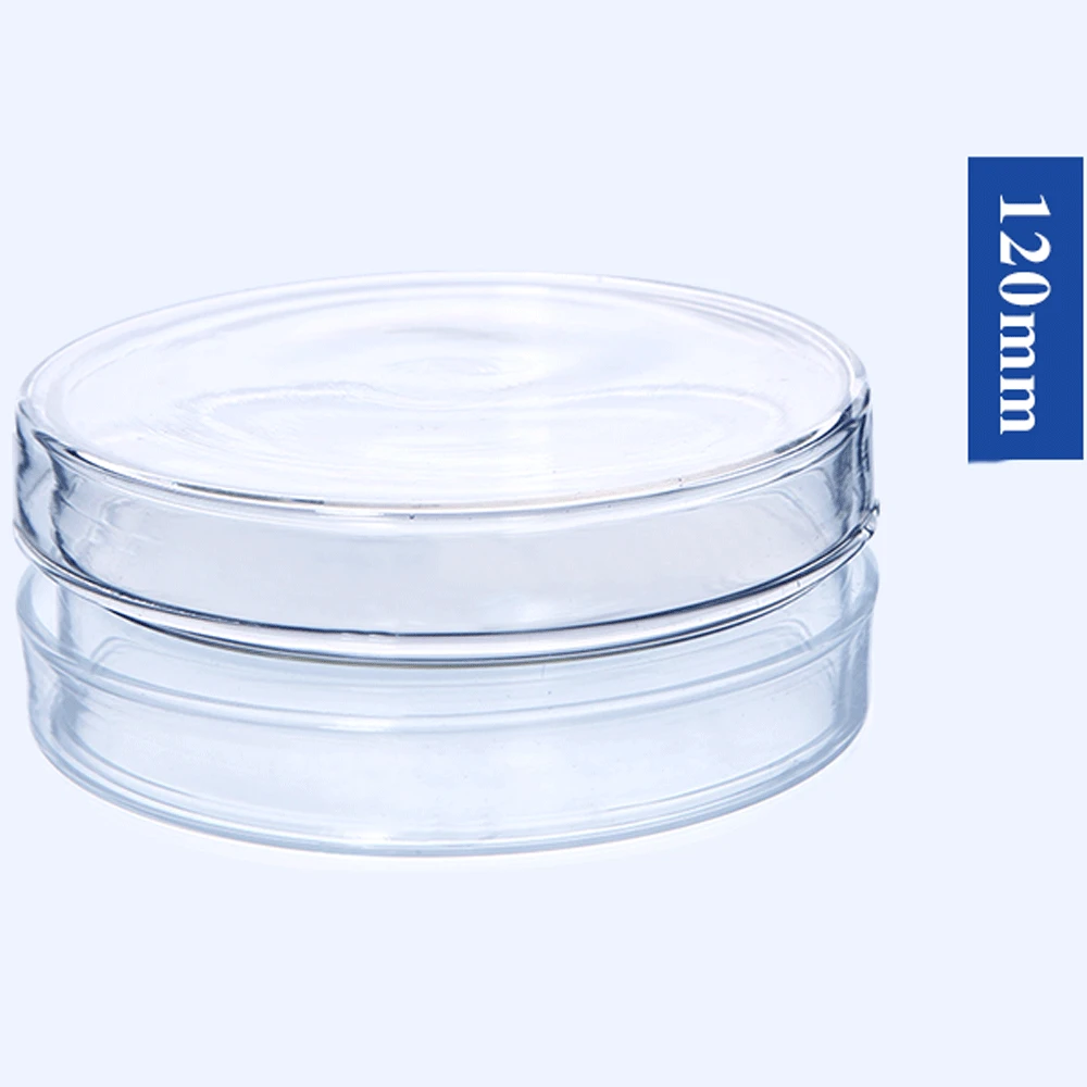 60 75 90 100 120 150mm Glass Tissue Culture Dish Petri Labrotary Glassware Chemical Experiment