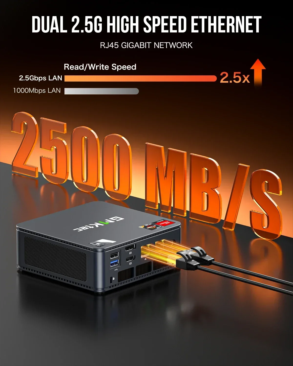 Principal! GMKtec M6 AMD Ryzen 5 6600H Mini PC Roscas DDR5 4800MHz M.2 SSD BT5.2 USB3.2 * 3 HDMI DP 4K @ 60Hz Desktop Gaming Office Compu