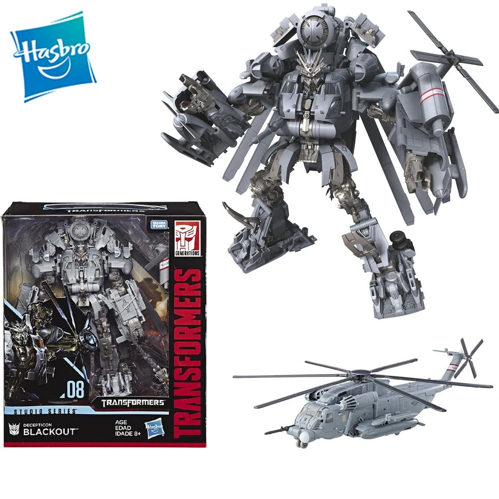 

[In Stock] Original Hasbro Transformers Studio Series SS08 Leader Class Blackout Car Model Anime Action Figure Robot Toys Gift