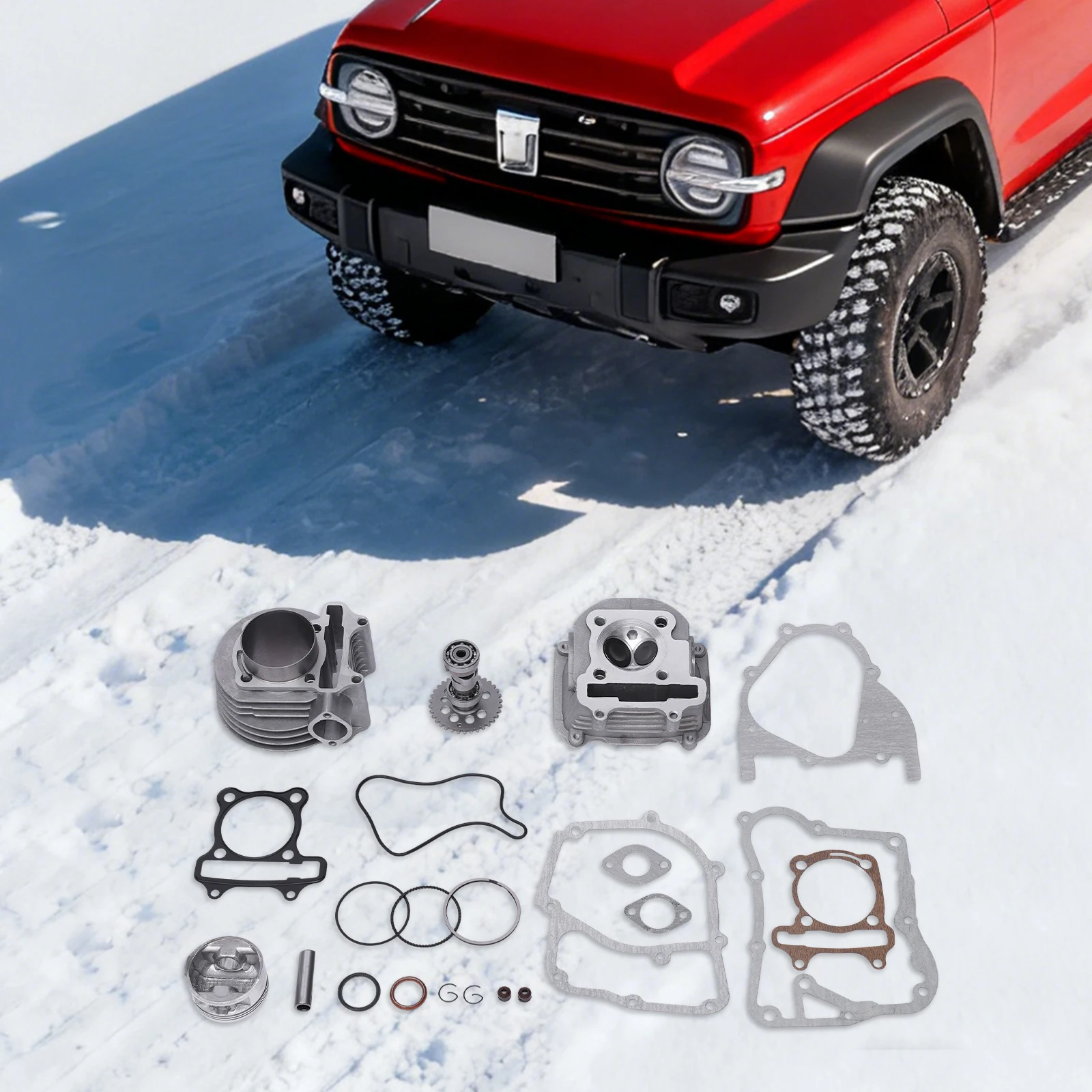 

Прочный металлический цилиндр прямой замены, комплект большого диаметра 170CC (отверстие 61 мм), комплект двигателей Gy6, для скутера ATV Quad с двигателями