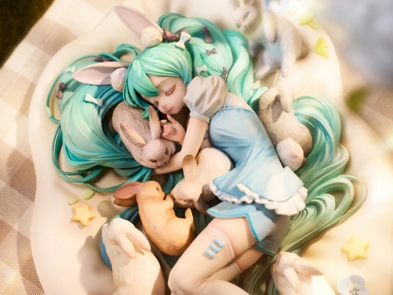 Resin Figure Kit Sleeping Rabbit Cute Unpainted Garage Resin Kit Model GK - view 6