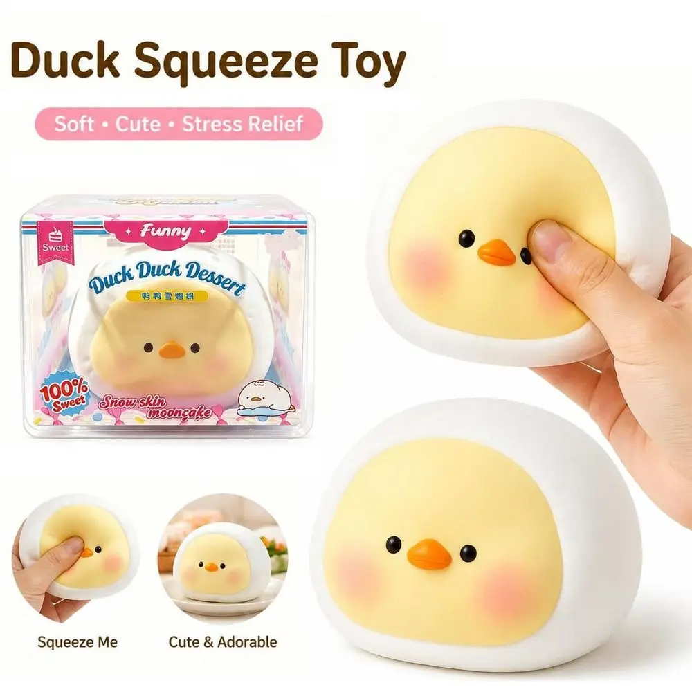 Gifts Soft Duck Squeeze Toy Mochi Style Cute Duck Sensory Fidget Toy Slow Rising Duck Fidget Toy Stress Relief