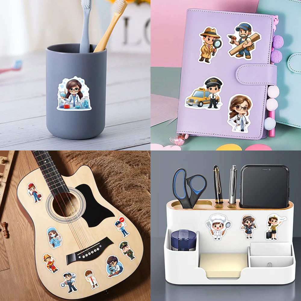 63/126 pezzi adesivi di cancelleria per graffiti carriera multipla per adesivi per scooter per bottiglie d'acqua per bagagli