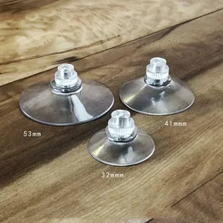 Plastic Suction Cup Hooks PVC Sucker Pads Strong Adhesive Suction Holder with Screw Nut for Car Glass Bathroom Wall Door