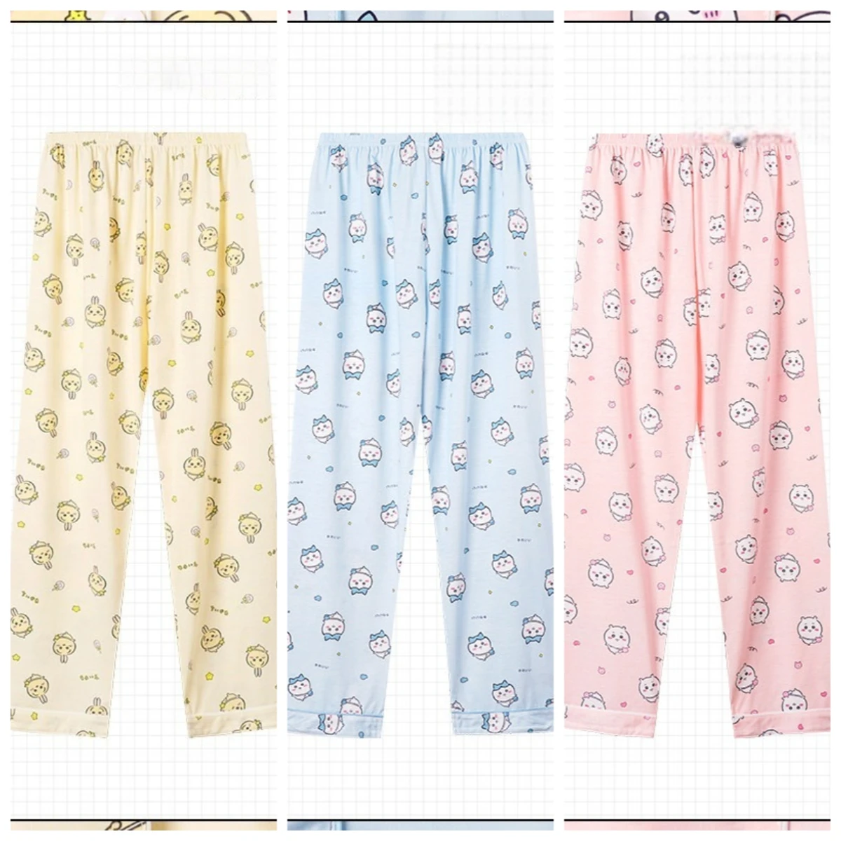 Bestie Couples Fresh Relaxed 3D Printed Pajama Pants, Various Casual Home Pants and Sports Pants