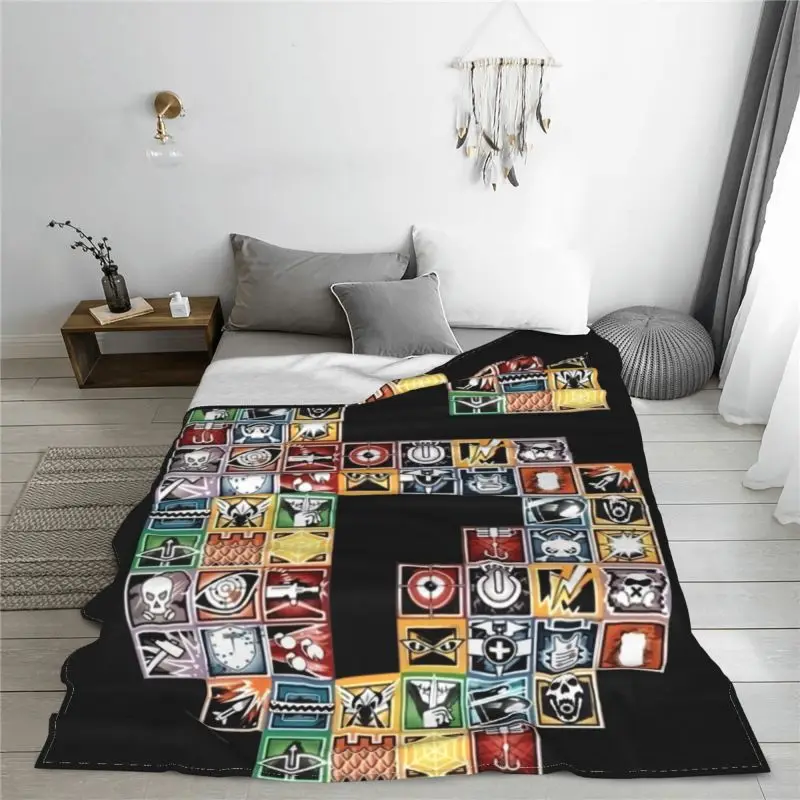 Rainbow Six Siege Blanket Quilt Comfort Super Soft Couch Blanket Machine Washable