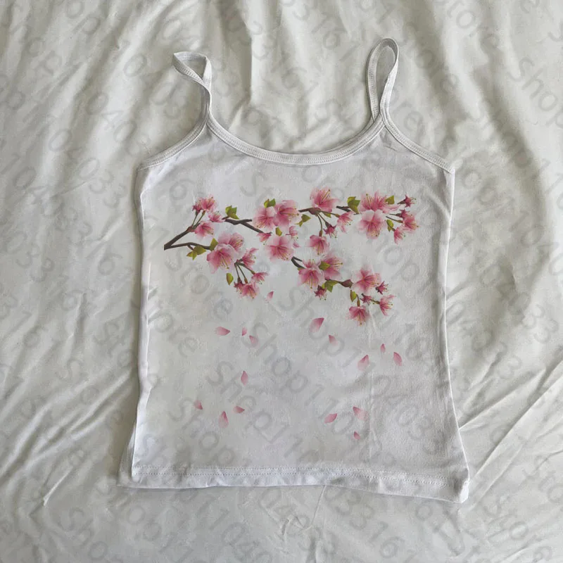 

Kawaii Girl Harajuku Slim Vest Aesthetics Women Clothing Tank Tops Goth Y2k Print Tank Tops Vintage Punk Grunge Fairy Baby Tank