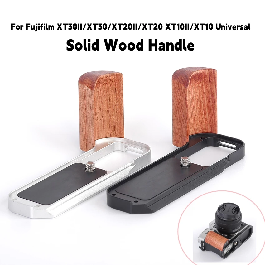 

L-Handle Quick-Release Plate for Fujifilm XT30II/XT30/XT20II/XT20 XT10II/XT10 Camera Vertical Shots L-Handle Solid Wood Handle