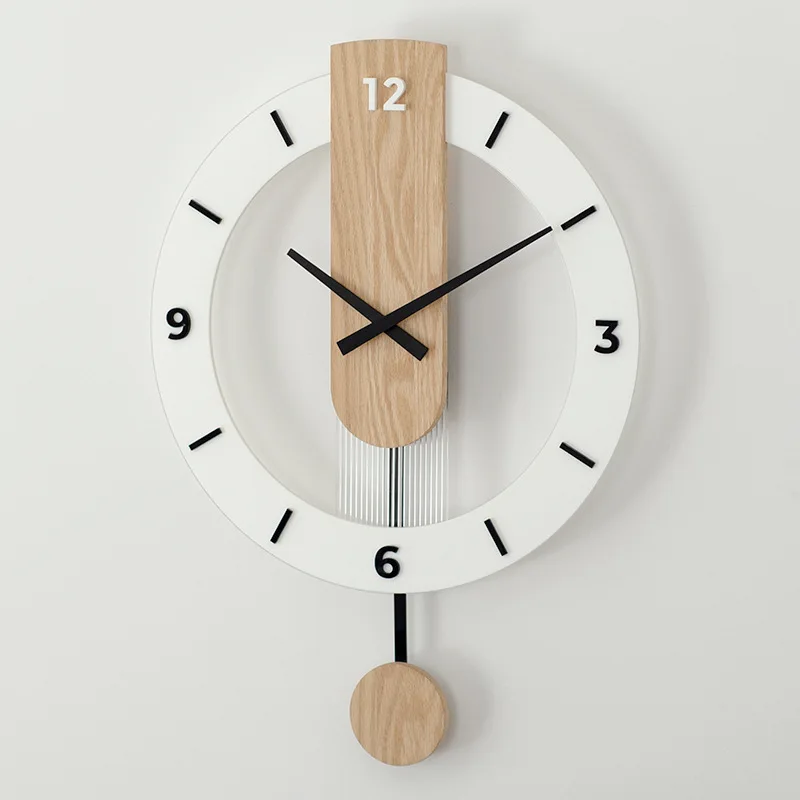 Dining room living room fashionable wall clock silent clock wall clock swing quartz clock