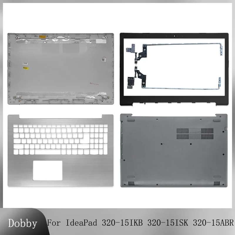 

NEW For Lenovo IdeaPad 320-15 320-15IKB 320-15ISK 320-15ABR Laptop LCD Back Cover Front Bezel Hinges Palmrest Bottom Case Silver