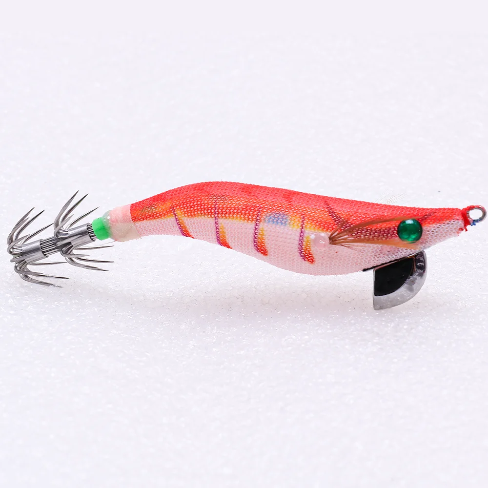 Cebo de camarón luminoso de madera con plomo para pesca en mar - imagen 5