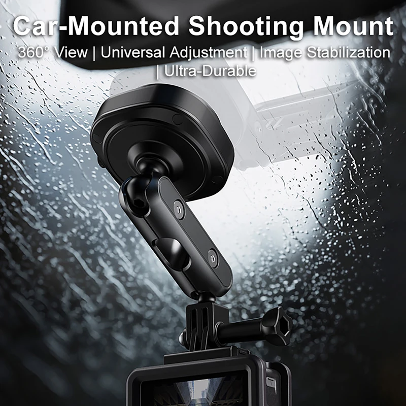 

Электрическое вакуумное крепление для экшн-камеры на лобовое стекло автомобиля, 360° ° Регулируемый держатель для серий DJI/AKASO/GoPro/Insta360
