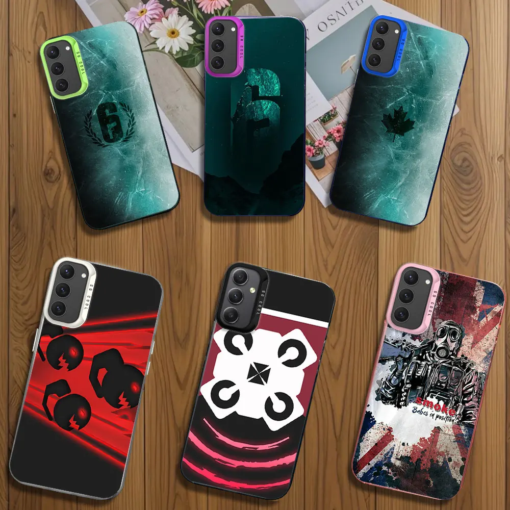 Tom C-Clancys R-Rainbow Six Siege Game Phone Case for iPhone 12 11 13 14 15 16 Max Pro Plus Laser Cover