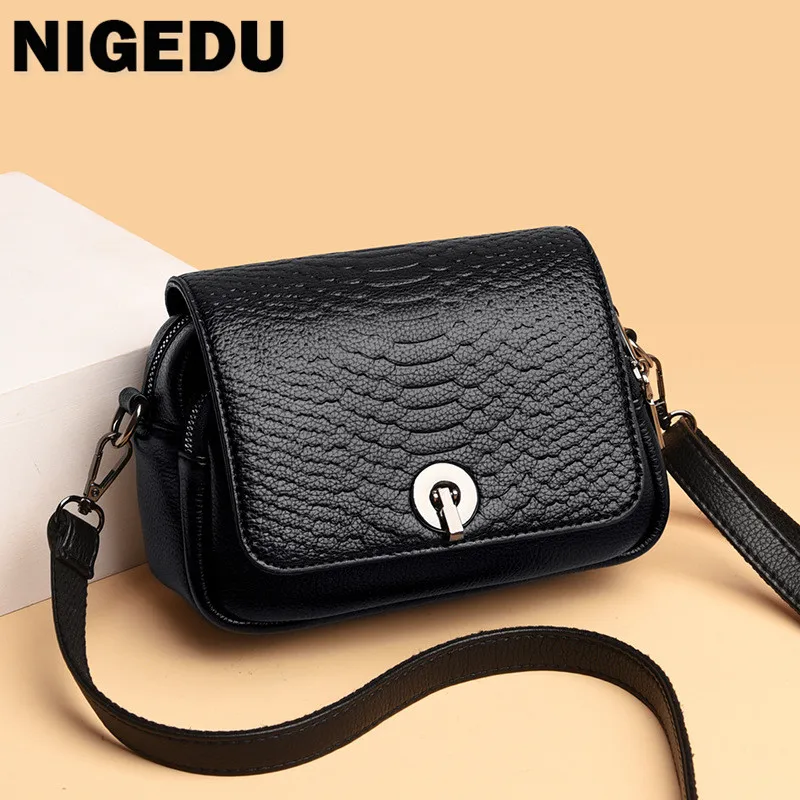 

Brand design wome Shoulder bag small PU Leather Crossbody Bag for Female Handbags Fashion Alligator ladies Sling bag phone purse