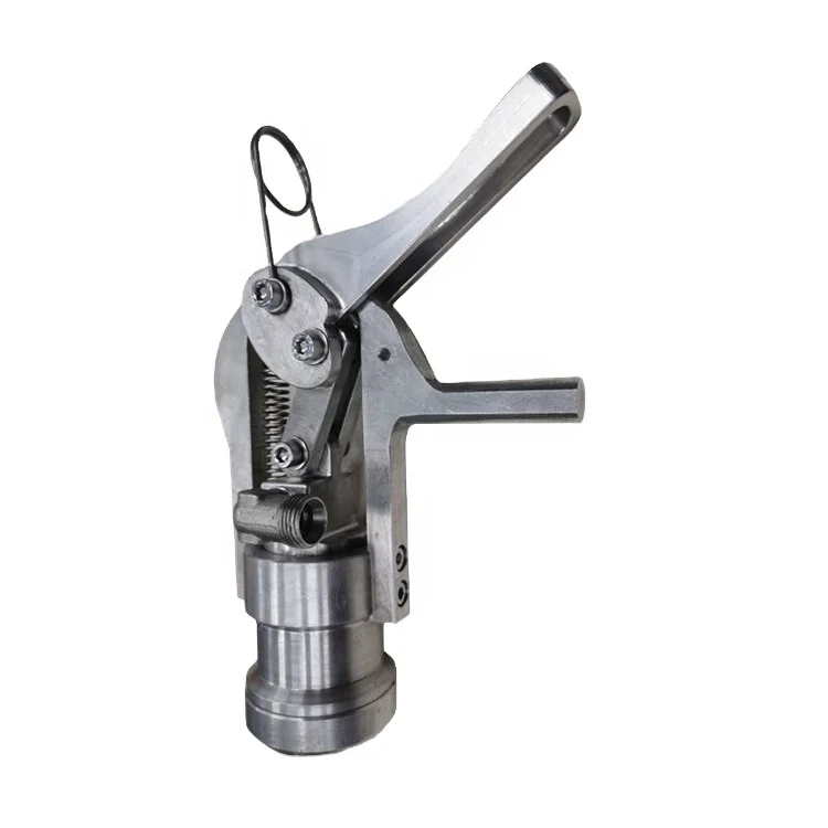 

Stainless Steel LPG Filling Nozzles Gas Cylinder Filling Head Manual Type For Self-close Cylinder Valve