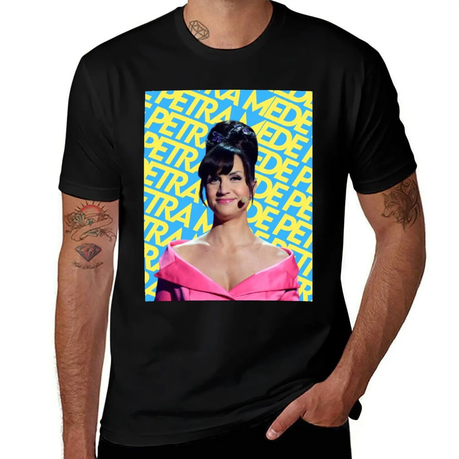 

Petra Mede - Eurovision Queen T-Shirt Casual Fashion Short Sleeve Cotton T-Shirt