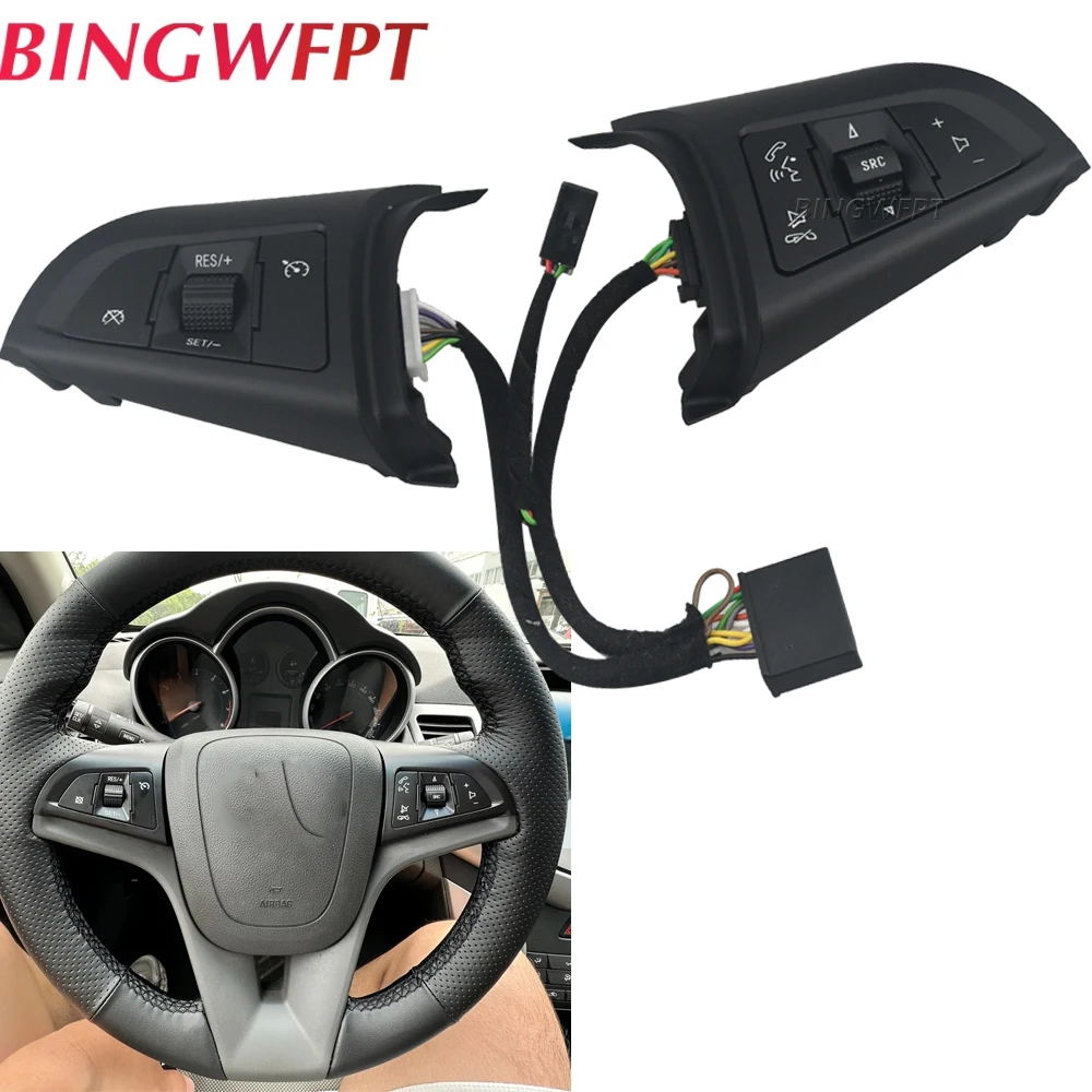 For Chevrolet Cruze 2009 - 2014 New Steering Wheel Button Car Cruise Control Switch With Backlight 96892140 96892135 Auto Parts