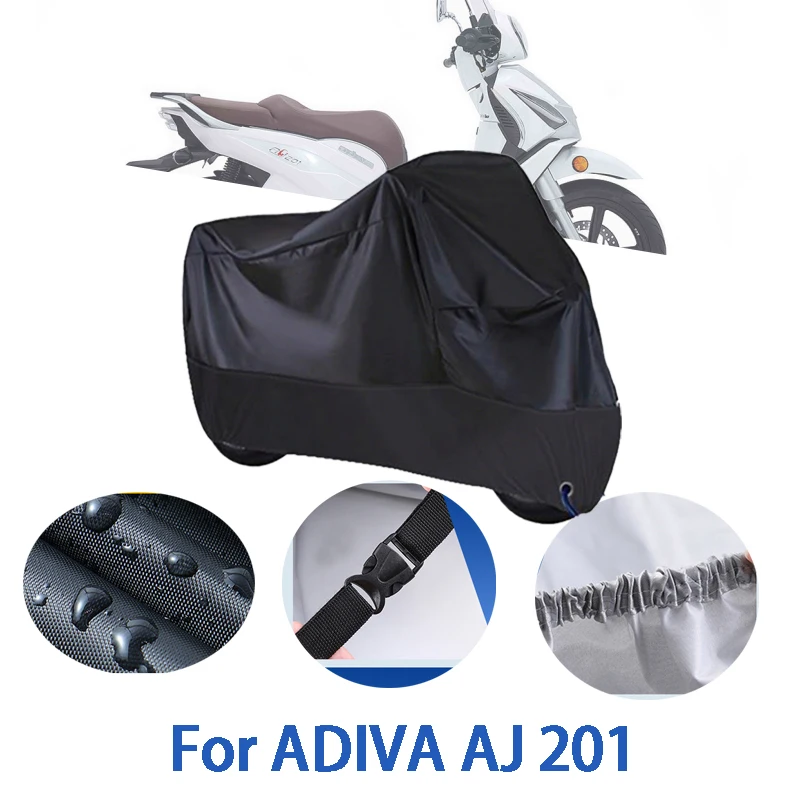 

Полные чехлы для мотоцикла ADIVA AJ 201, автомобильные чехлы на открытом воздухе, защита от солнца, пыли, без ушей, утолщенные оксфордские чехлы, аксессуары