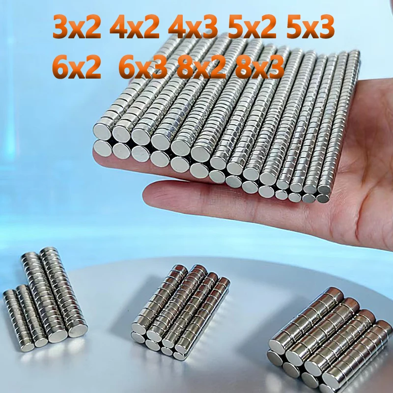 3x2 4x2 4x3 5x2mm Magnet N35 NdFeB 50-500 Stück Leistungsstarker Neodym-Dauermagnet 5x3 6x2 6x3 8x2 8x3 Zubehör Runde Magnete – Detail 4