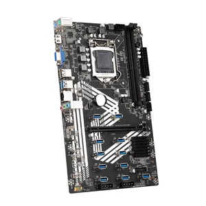 BTC BTC Mining Motherboard PCIE X16 für USB3.0 12GPU -Slot LGA1151 mit CPU G4400 und DDR4 8 GB CPU -Kühllüfter 6 Hauptverkaufsplatte MAE BTC B250C - №1