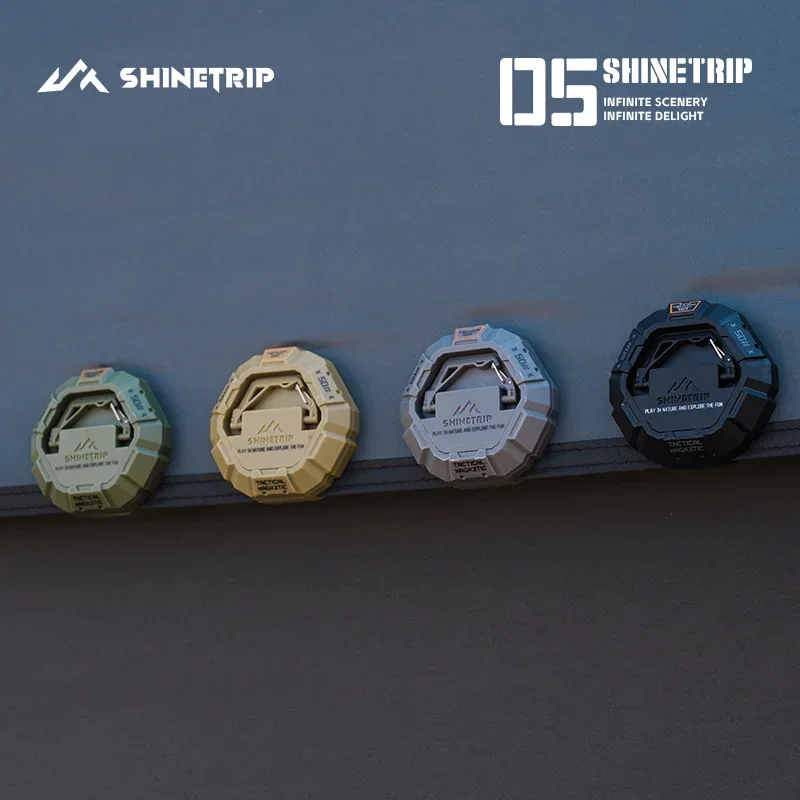 Liquidação Sazonal ShineTrip05 Fivela Magnética Tática para Pendurar, Fixador de Sucção Dupla Face para Toldo de Camping