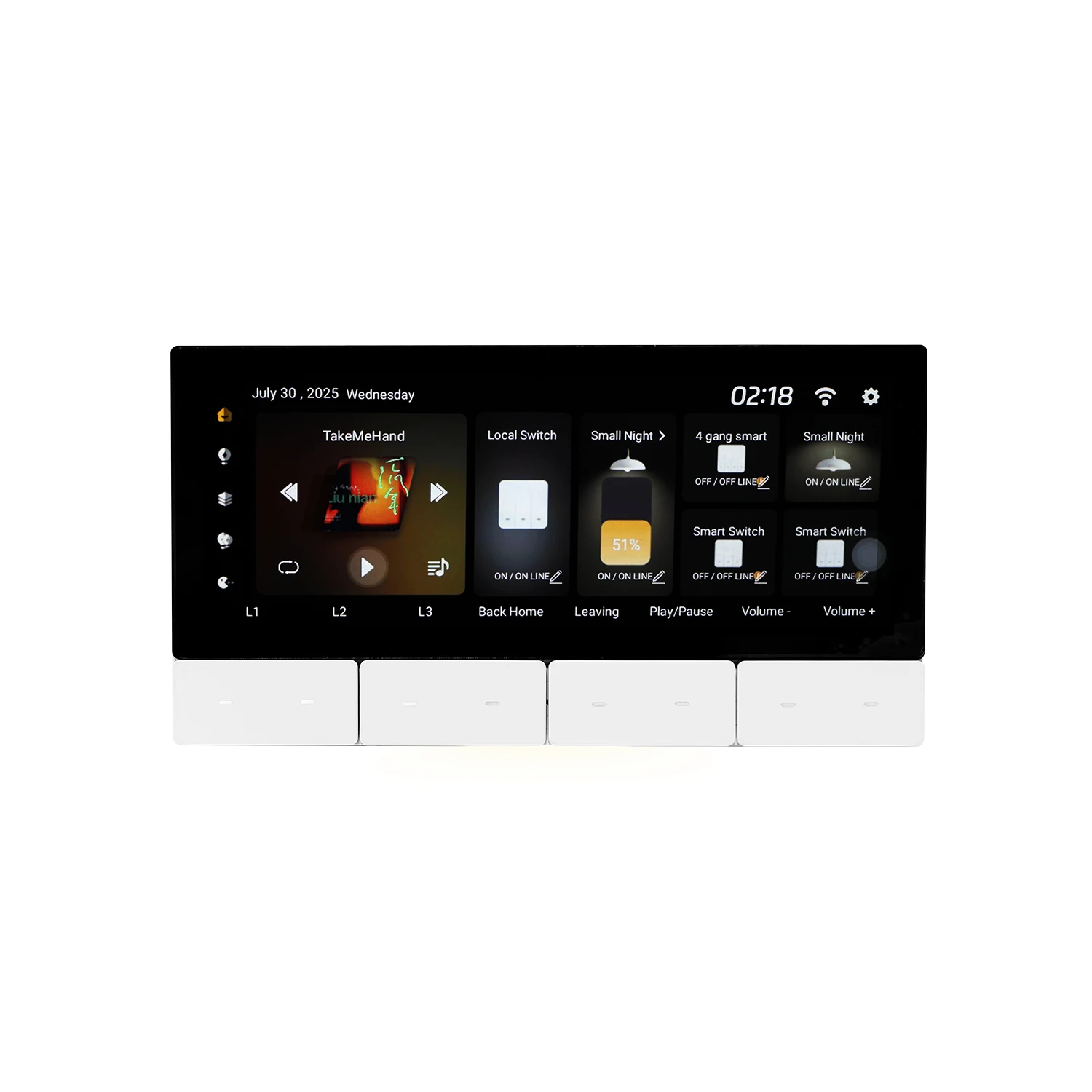 

Smart Home Audio 2 25W Bluetooth WiFi Zigbee Wall Amplifier With 3 Channel Relays