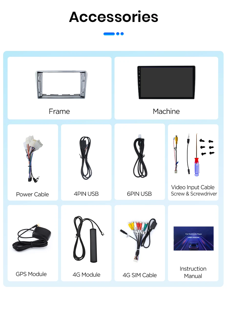 Junsun Android 15 Auto-Intelligentes System für Toyota Avensis T25 2002-2008, kabelloses CarPlay für Apple Auto, 9" – Detail 31