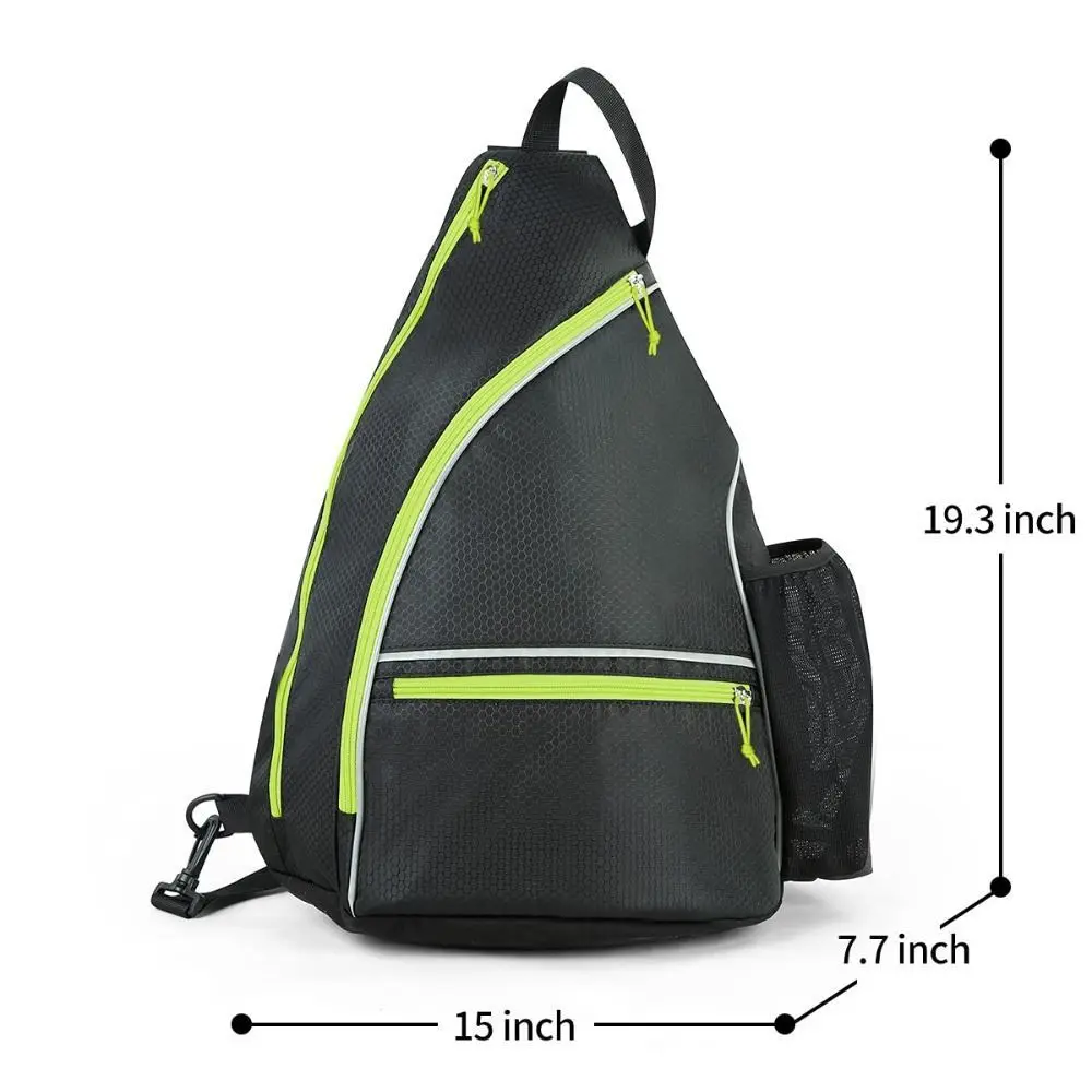 Large Capacity Pickleball Bag Safety Pocket Multi-Compartment Pickleball Backpack Breathable Adjustable Strap