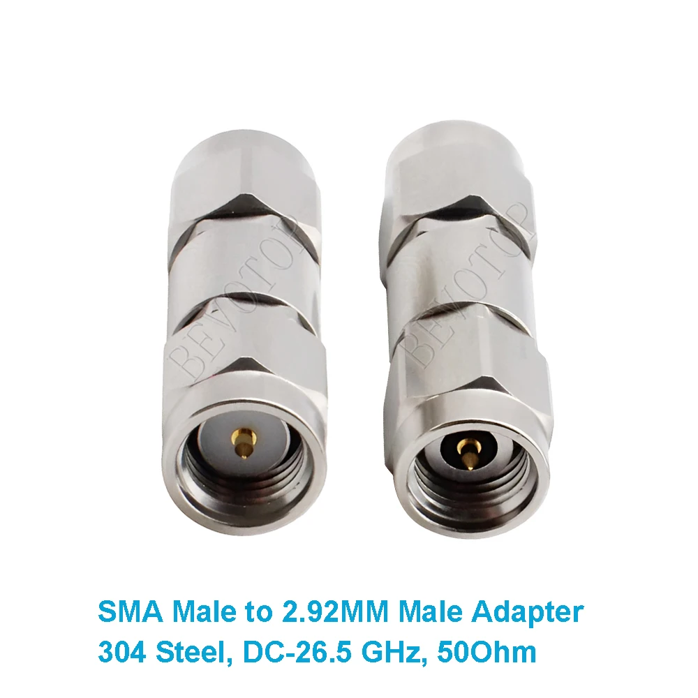 1PCS SMA to 2.92mm SMA Female Jack to 2.92mm Male Adapter 304 Steel VSWR≤1.2 DC-26.5GHz High Frequency Connector High Quality