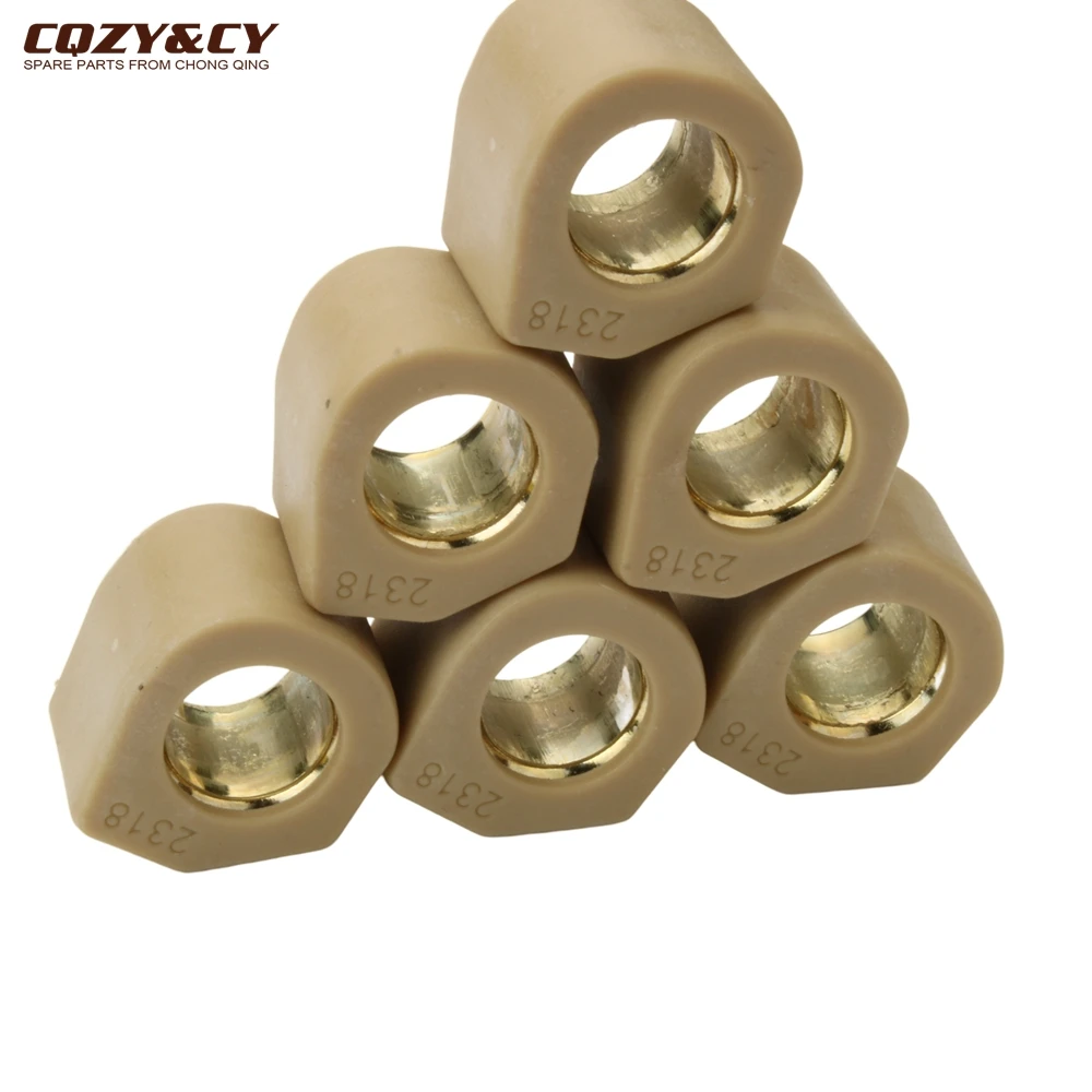 6PC Racing Variator Weight Set 23x18mm 19.2g 20g For Piaggio X9 250cc Scooter Engine