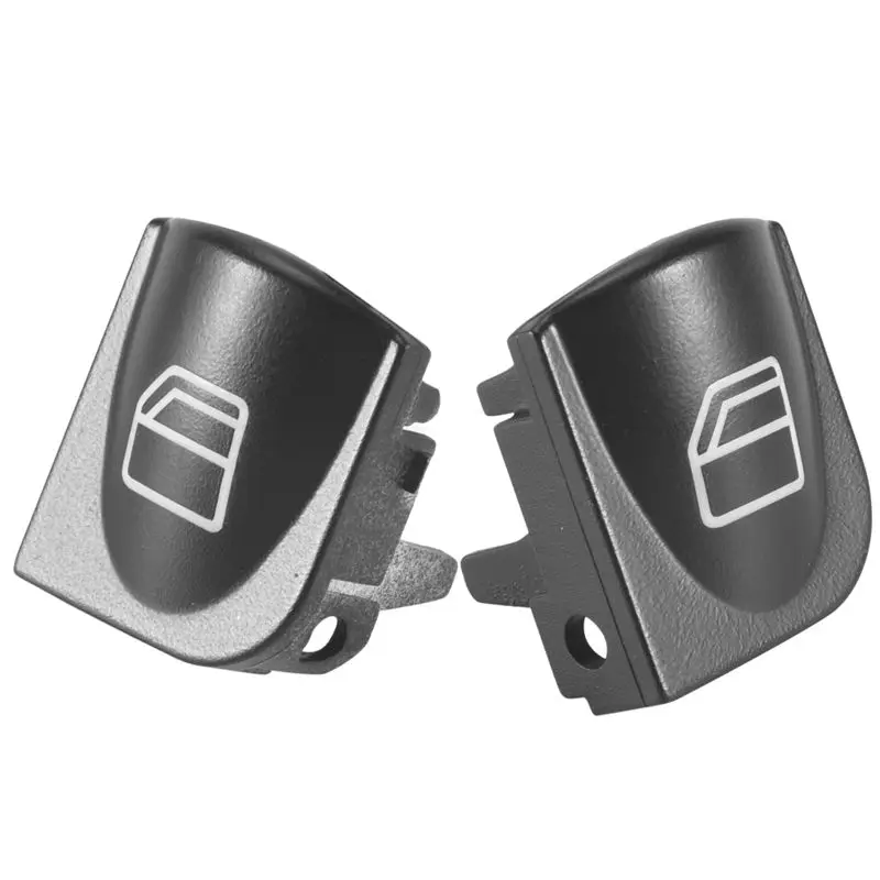 

ABTU-Window Switch Button Covers For Mercedes Benz W203 W208 C Clk Class Front Left+Right Window Switch Repair Button Caps