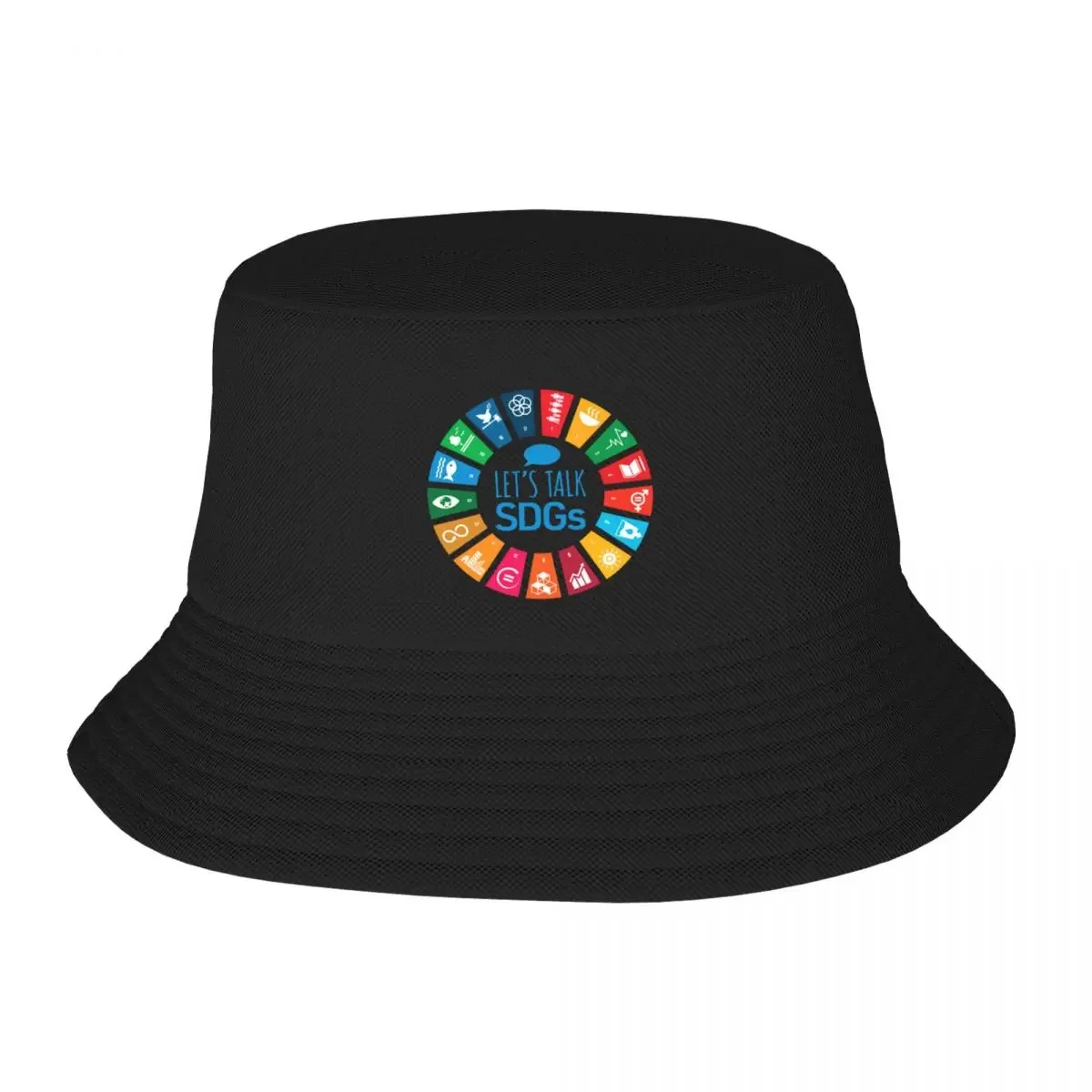 Let's Talk SDGs UN Global Goals Logo United Nations Sustainable Development Goals 2030 Bucket Hat birthday Girl Men's